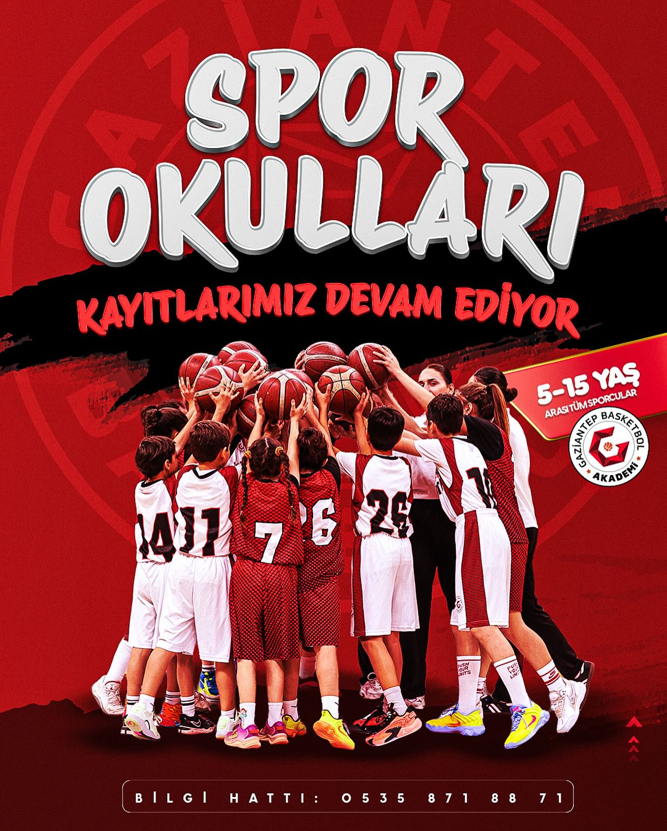 Gaziantep Basketbol Akademi’de sen de yerini al!